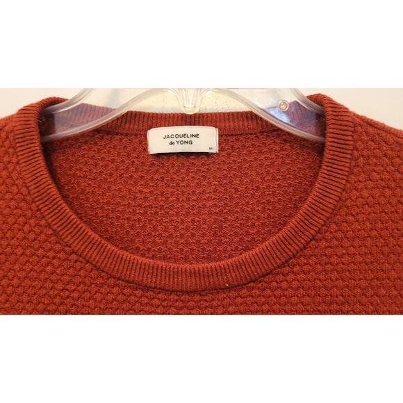 Jacqueline De Yong Women Burnt Orange Sweater Size Medium - Picture 9 of 13